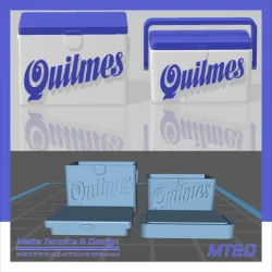 Another 2 models Quilmes Ice Box Vintage Cooler for Scale Autos and Dioramas