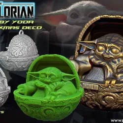 Baby Yoda Xmas Deco