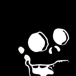 Bart and Lisa skulls