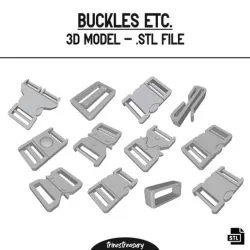 Belt and strap accessories 3D models - STL files