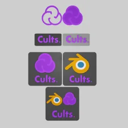 blander and cults badge and medal