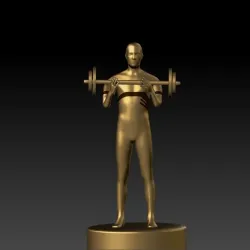 body builder tropy