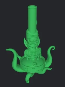 BONG ALIEN KANG.THE SIMPSONS 128X112X168MM GRINDERKING