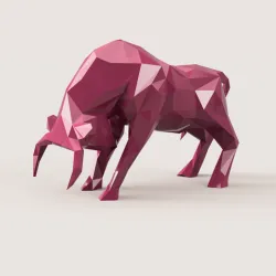 BULL LOW POLY