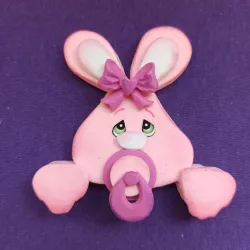 Bunny with pacifier