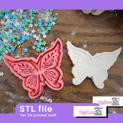 Butterfly Woodland STL File - Animals of the wood Cookie Cutter
