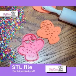 CACTUS PLANT WITH glasses COOKIE CUTTER - COWBOY COOKIE CUTTER STL FILE
