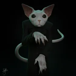 cat - Fester Addams