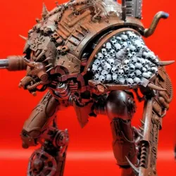Chaotic skull shoulder armor