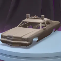 CHEVROLET IMPALA SEDAN POLICE 1972  (1/24) Printable Car Body