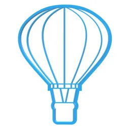 cookie cutter 10cm hot air balloon hot air balloon