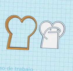 Cookie cutter flork love