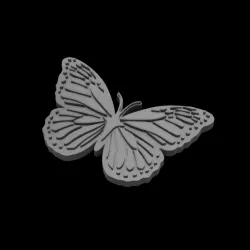 Cookie cutter with butterfly shape