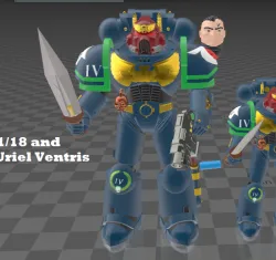 Custom 1/12 and 1/18 Sgt Uriel Ventris Space Marines