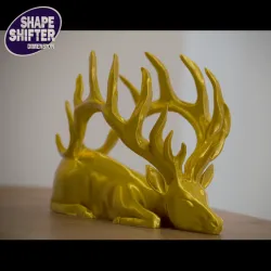 Deer with huge antlers