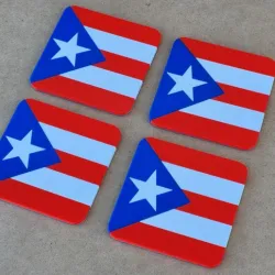 Drink Coasters - Puerto Rico Flag