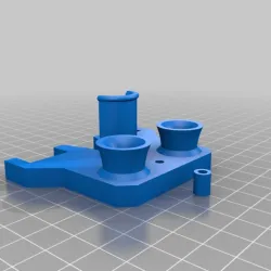 Flashforge extruder plate because who the hell uploads scad files!!