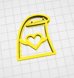 flork cookie cutter flork in love