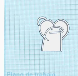 Flork heart key ring