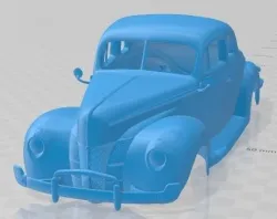 Ford Coupe 1940 Printable Body Car