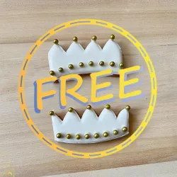 FREE Crown Cookie Cutter  (Space-Filling) 👑