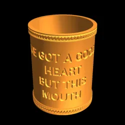 Good Heart But Mouth Cup