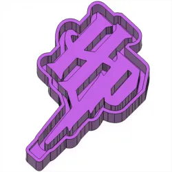 HARRY POTTER HP LOGO FRESHIE MOLD - 3D MODEL MOLDING FOR MAKING SILICONE MOULD