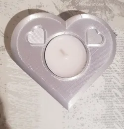 Heart Shaped Tea Light Candle Holder