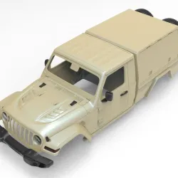 Jeep Overland J6 Camper STL model 3D print