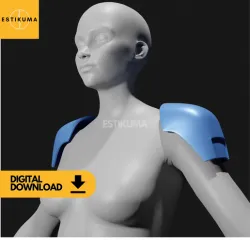 Koska Reeves Star Wars Character Shoulder Armor Digital 3D Model (download) - STL ONLY