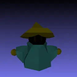 Low Poly Black Mage Final Fantasy