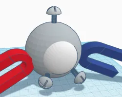 Magnemite - Pokemon key holder