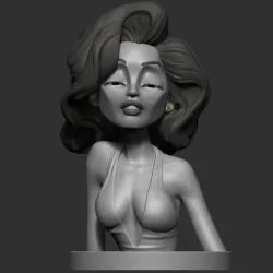 Marilyn Monroe Stylized Bust