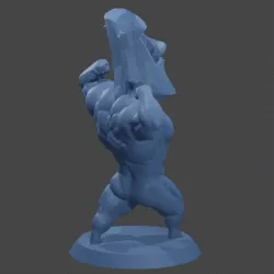 Moai Swole - BodyBuilder Moai