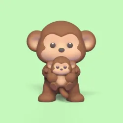Monkey and Baby Monkey