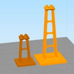 Monorail 5 and 10 brick support