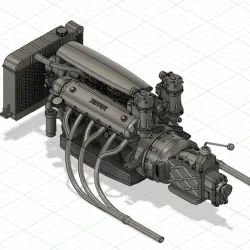 Motor V12 Ferrari 166