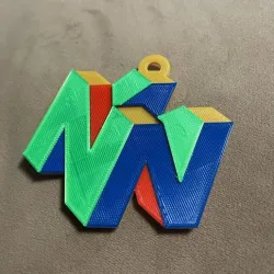 Nintendo 64 Keychain