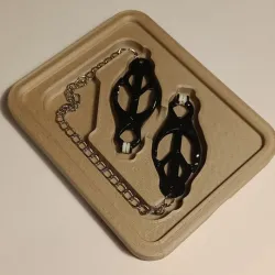 Nipple clamp storage box - Clover clamp