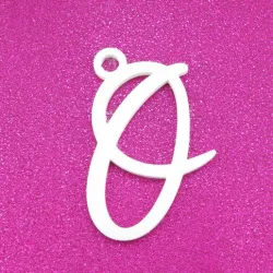 O - Cursive Gift Tag Ornament