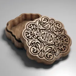 Octagonal V-Carved Jewelry Box - CNC Files