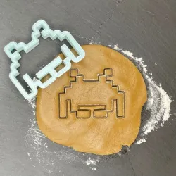 PIXEL spaced invader alien COOKIE CUTTER CLASSIC VIDEO GAME