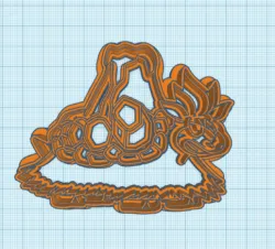 Pokemon: Mega Camerupt Cookie Cutter