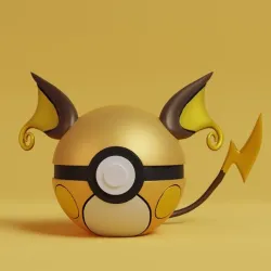 Pokemon Raichu Pokeball