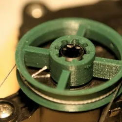 Pulley and Slotted Wheel for 4 RPM gearmotor