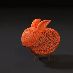 Rabbit on a stand