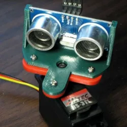 Servo Bracket mount HC-SR04 Ultrasonic Sensor