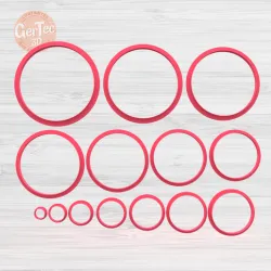 SET X 14 COOKIE CUTTER CIRCLES / COOKIE CUTTER CIRCLES