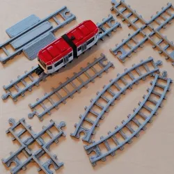 SIKU Train railroad track Set (Railroad track width 11mm)