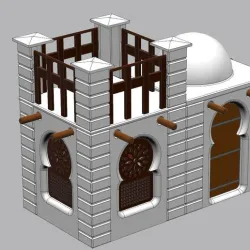 SMALL PLAYMOBIL CRIB HOUSE